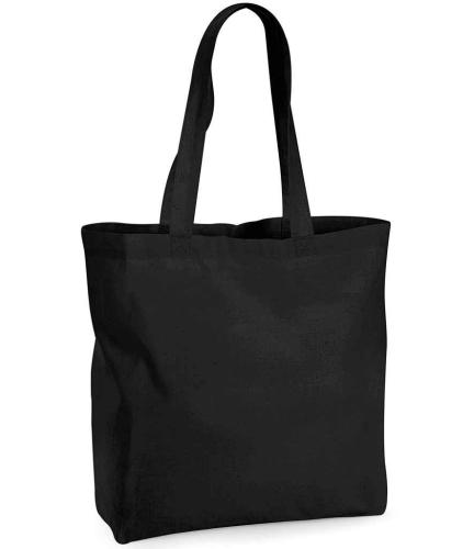 Westford Mill Organic Premium Cotton Maxi Tote Bag - BLK - ONE